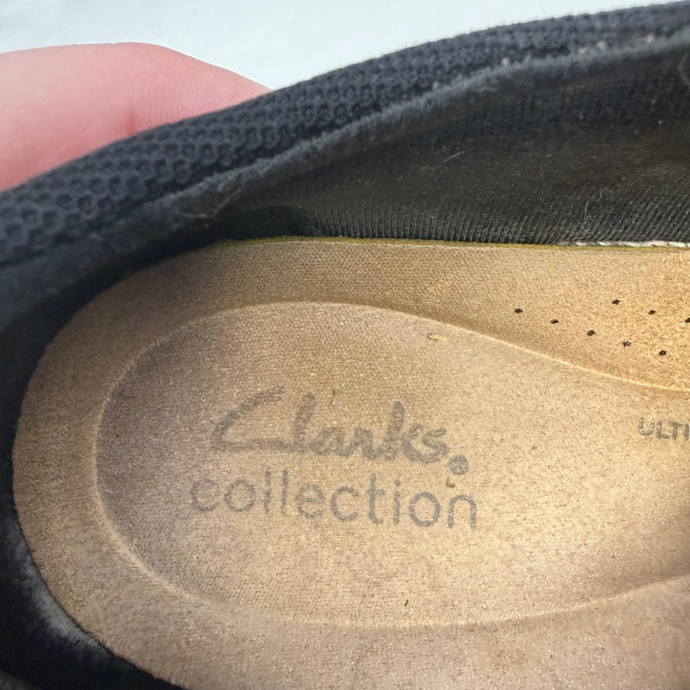 Clarks Collection Black Leather Slip On Loafers Ultimate Comfort Womens 8 22545 - Picture 10 of 12